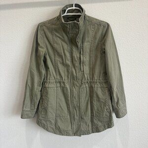 Marine Layer Faded Olive Army Green Elle Utility Jacket Coat